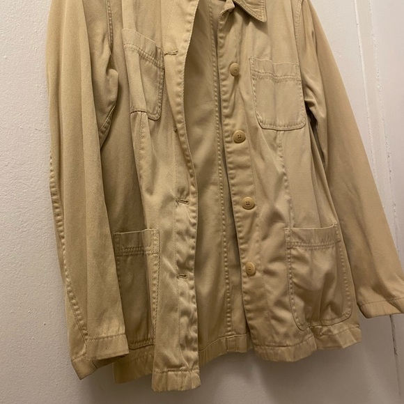 Vintage Ann Taylor Cream Denim Blazer/Jacket - Picture 4 of 8